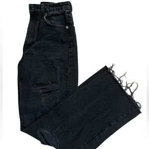Zara High Rise Wide Leg Jeans